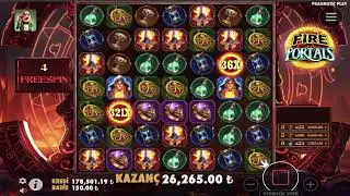 Fire Portals T&uuml;rk&ccedil;e Slot |  &Ccedil;arpan 2500x | Slot Rekor Kazan&ccedil; Alınabilir Mi?