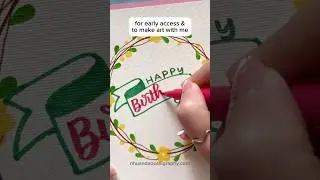 Personalized Birthday Wishes: Unique Card Ideas! #shorts #nhuandaocalligraphy #birthdaycard