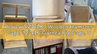 Review DZWLKJ Wooden Hamster Cage, 32