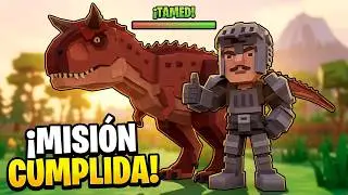 Mira C&oacute;mo LOGR&Eacute; DOMESTICAR a un CARNOTAURO en PIXARK 😱