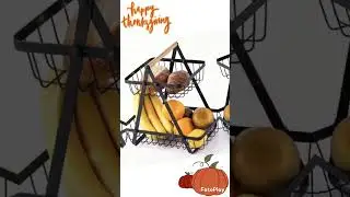 -Fruit  Gold, 2 Tier/ 3 Tier Fruit Basket, ​Modern  Style ​Metal Wire Fruit Bowls