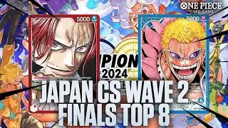 [OP10] JAPAN CS WAVE 2 FINALS TOP 8! Blue Doflamingo vs Red Shanks | One Piece Trading Card Game