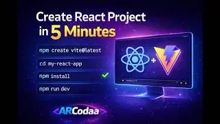 Create a React Project with Vite in 5 Minutes ⚡ | Beginner Tutorial