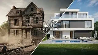 Old vs Modern House &ndash; Extreme Transformation Journey #evolution #house #houseelevations 
