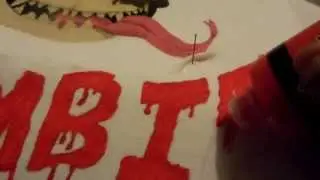 Painting Letters With TULIP Slick Dimensional Fabric Paint