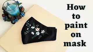 How to paint on Masks | Hand painted masks | simple painting on mask
