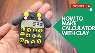 How To Make Calculator With Clay | Clay calculator / DIY how to make polymer clay headphone