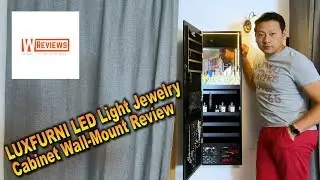 LUXFURNI LED Light Jewelry Cabinet review