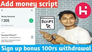 New earning site | new earning app with script | add money script | best earning app | payment proof