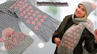 Изготовление модели вязаного шарфа крючком