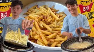 AFGHANI FRENCH FRIES 🍟 Crispy French Fries Making | McDonald's French Fries on Road - POTATO CHIPS