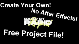 How to create an intro like EP Oliver, LMGK , and Valwop *Sony Vegas*. (free PF file)(Best tutorial)