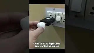 Small USB LED Night Lamp | Warm white light looks great in night |