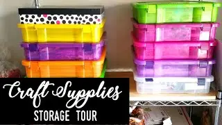 How to store CRAFT SUPPLIES part 2 | Beads, Paper, Trinkets ORGANIZATION 2019