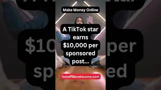 How I Earn $10,000 Per Sponsored Post with 10 Million TikTok Followers! #Shorts