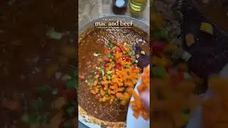 Iram Mansoor | Creamy Mac and Beef Ingredients: - 8 oz jumbo macaroni - 1 kg