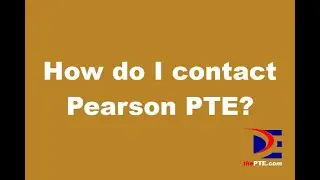 How do I contact Pearson PTE?