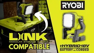 16 Hours of RUNTIME! | RYOBI 18V ONE+ Hybrid LED Worklight