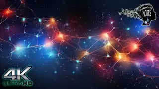 4K Relaxing Colorful connecting dots Key to inner peace and mind set   helps manifest tranquility