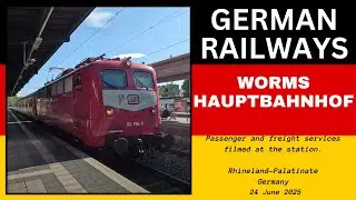Views of Worms Hauptbahnhof, Worms, Rhineland-Palatinate, Germany - 24 June, 2025