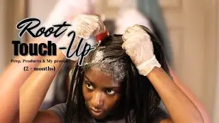 HOW TO DO A ROOT TOUCH-UP ON RELAXED HAIR AT HOME ( 2+ MONTHS) | RUTH NANDA