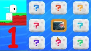 Square Bird (Квадратная птица) #1 Смешная мобильная игра прохождение и геймплей с 1 по 20 уровни