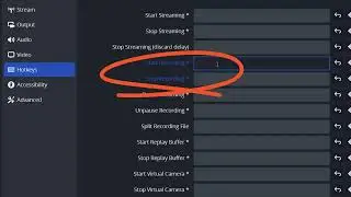 How to start screen recording on hotkey press in OBS Studio