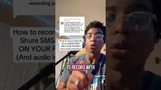 HOW TO RECORD WITH A MIC ON YOUR PHONE!! #shure #sm58 #mictutorial #songwritingtips #musictips