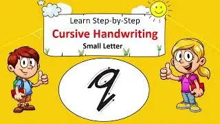Small Letter q | Learn Cursive writing | Funwithworksheets.com| Free worksheets | Practice Worksheet