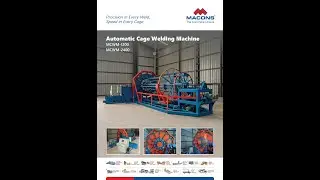 🎥 Macons Automatic Wire Cage Welding Machine - MCWM 1200 in Action! 🎥