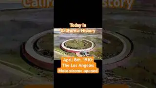 Today in California History:  On April 8th, 1910, the Los Angeles Motordrome opened in Playa del Rey