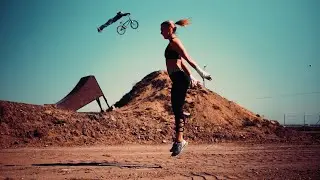 EPIC BMX training with FITNESS GIRL | Panasonic Lumix G80 Cinematic