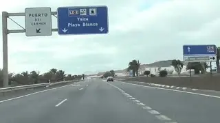 ON THE ROAD: Airport to Puerto del Carmen 01-03-2020, Flughafen Lanzarote (ACE), driving live