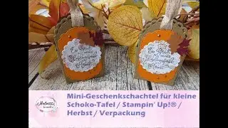 Herbstliche Verpackung mit der Stanzform 