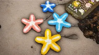 🌟 DIY Crochet Starfish Keychain Tutorial 🧶 | Easy & Cute Amigurumi for Beginners!