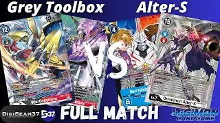Greymon Toolbox VS Omnimon Alter-S Turbo | Digimon Card Game | BT14 Blast ACE
