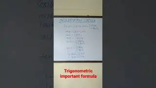 Trigonometric Formula #shorts