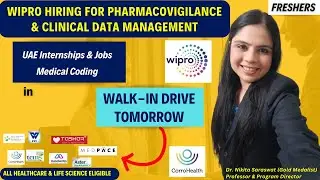 Corro Health Walk-In Drive | Wipro PV Hiring, Medpace Drug Safety Job |  UAE Job Interview Freshers