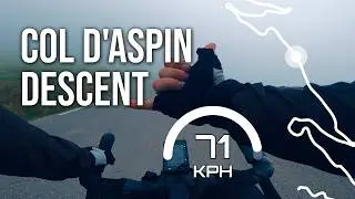 Descending Col d'Aspin, 75kph, No Comment, ASMR