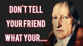 Ancient german Philosopher's life lessons we learn too late in life