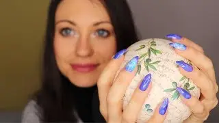 [ASMR] Deutsch/German ~ FAST vs SLOW Tapping with LONG FAKE NAILS