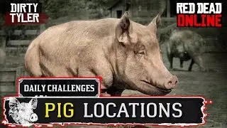 Red Dead Online Pig Locations RDO Pigs Skinned Challenge