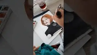 Onun da yardımlarıyla şahane birşey oldu:) Sizcee? #keşfet #art #shorts #funny #artist #drawing