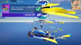 How to EASILY Wish the bus driver a Happy Birthday Fortnite