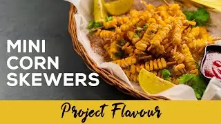 Mini Corn Skewers | Corn Recipes | Corn Appetizers | Party food | Finger Food