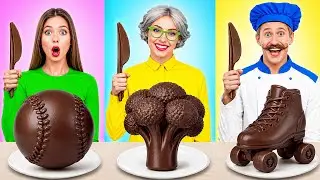 Me vs Grandma Chocolate Food Challenge | Amazing Kitchen Recipes by Multi DO Joy