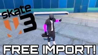 FREE Skater Import - Skate 3 Purple Glow Skin (gt in description) #shorts