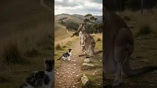 The Cat That Met A Giant Kangaroo