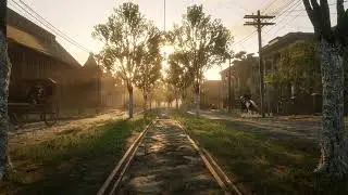 Evening city road ASMR Ambience old town | 19th century atmosphere |  Western | Victorian ambience