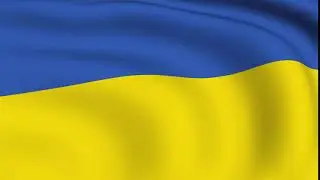 Ukraine - Flying Flag Looped Video Background